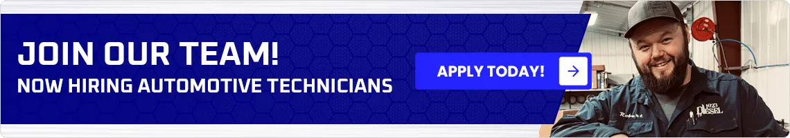 Join our team! 1023 Diesel is now hiring automotive technicians. Apply today.